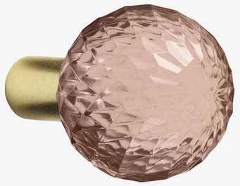 Glasknopp Rost Rund från Cozy Living med roströd glaskropp