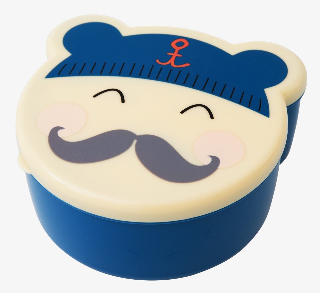 Lunchbox Sailor från Rice med glad sjömansdesign och mustasch