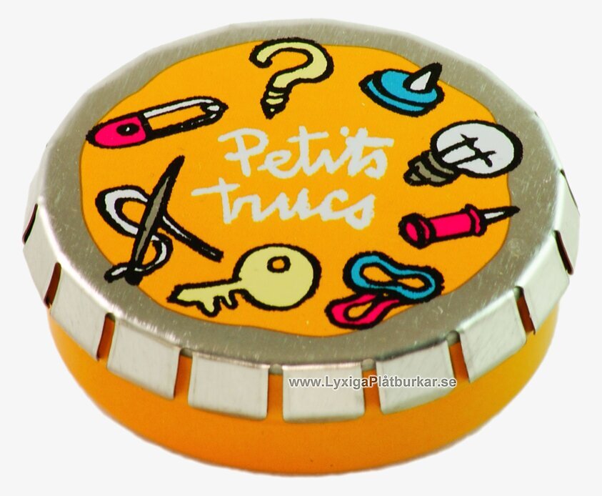 Småburk orange från Derriére la porte med lekfull design