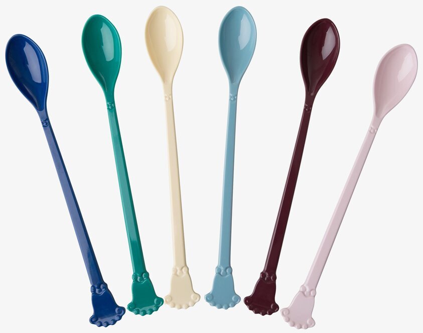 Vintage Latte Spoons - Urban Colors från Rice, sex skedar
