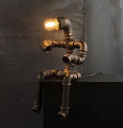 Lampa Steel Punk Pipe från Multi Agentur i industriell stil