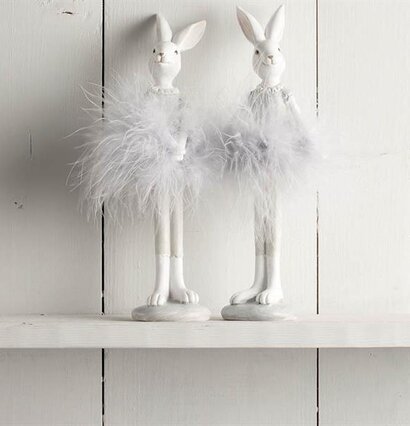 Kanin Fluff från Multi Agentur, vit figur med fluffig kjol