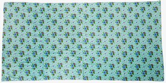 Badhandduk Cross Stitch Mint från Rice med lekfullt mönster