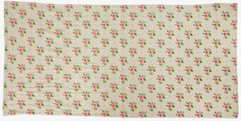 Badhandduk Cross Stitch Cream från Rice med blommönster