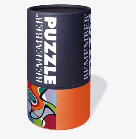 Pussel Twister från Remember i färgglad rund cylinderförpackning