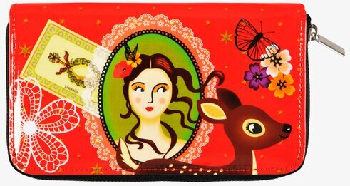 Plånbok Ma bonne étoile från Derriére la porte i rött