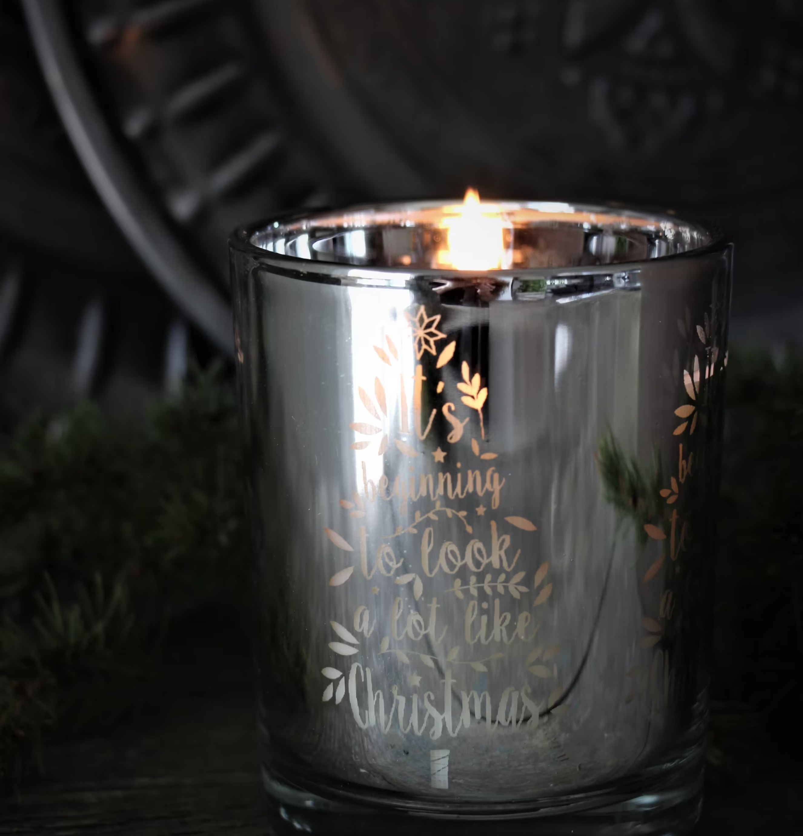 Ljuslykta It´s Beginning... från Majas Cottage på rustik yta