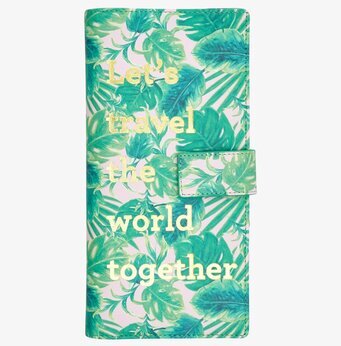 Resefodral Leave Print från Rice med tropiskt bladmotiv