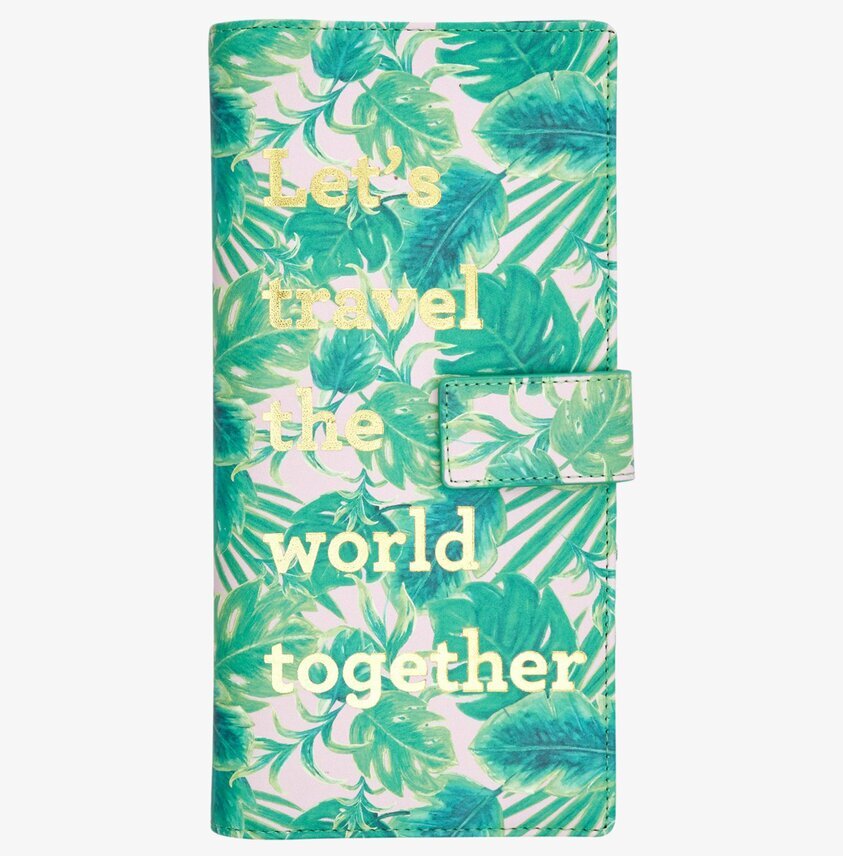 Resefodral Leave Print från Rice med tropiskt bladmotiv