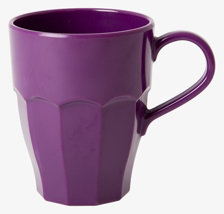 Mugg Med Handtag Lila från Rice med räfflad design
