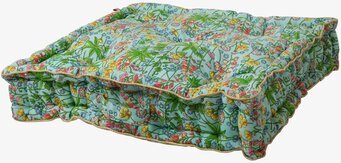 Golvkudde Lupin Print från Rice med livligt blommönster