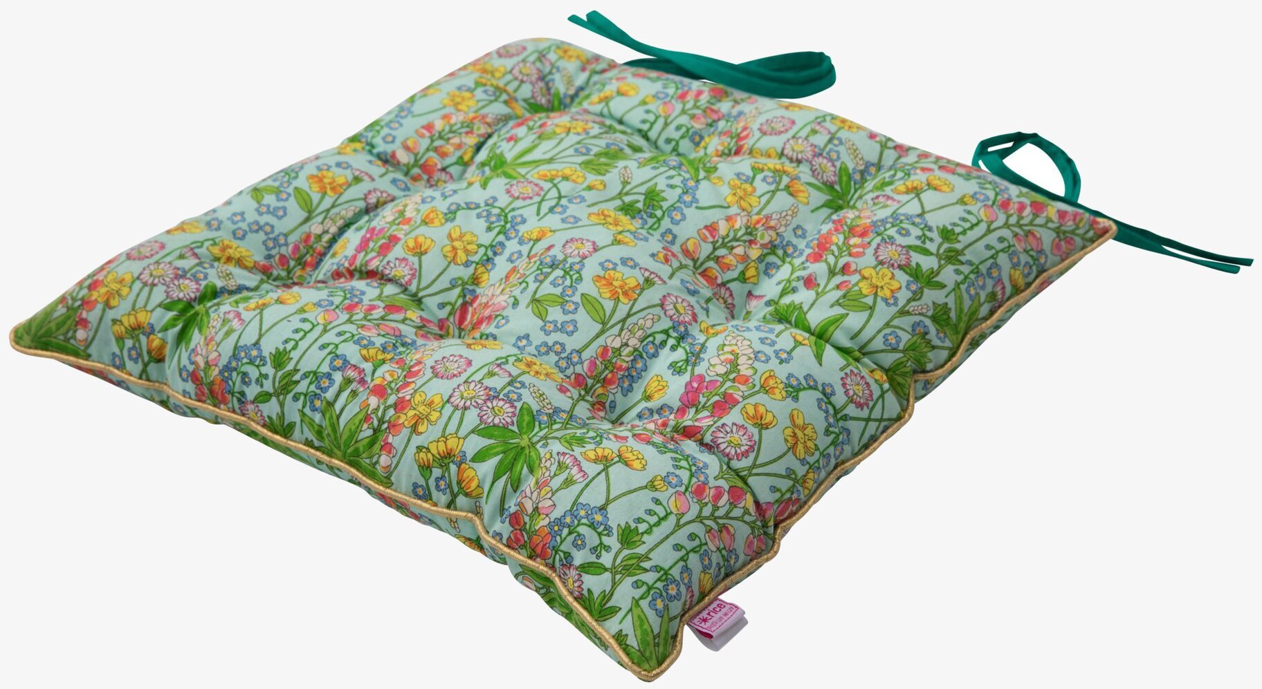 Sittdyna Lupin Print från Rice med färgglatt blommönster