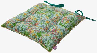 Sittdyna Lupin Print från Rice med färgglatt blommönster