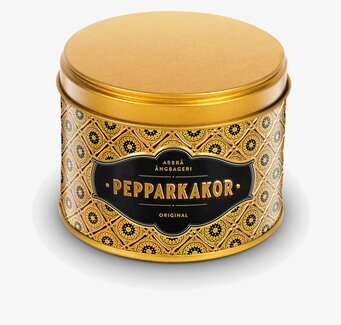 Pepparkakor Miniburk Guld från Finsmakeriet med guldlock