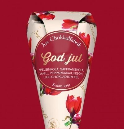 God Jul - Chokladstrut från Åre Chokladfabrik med julmotiv