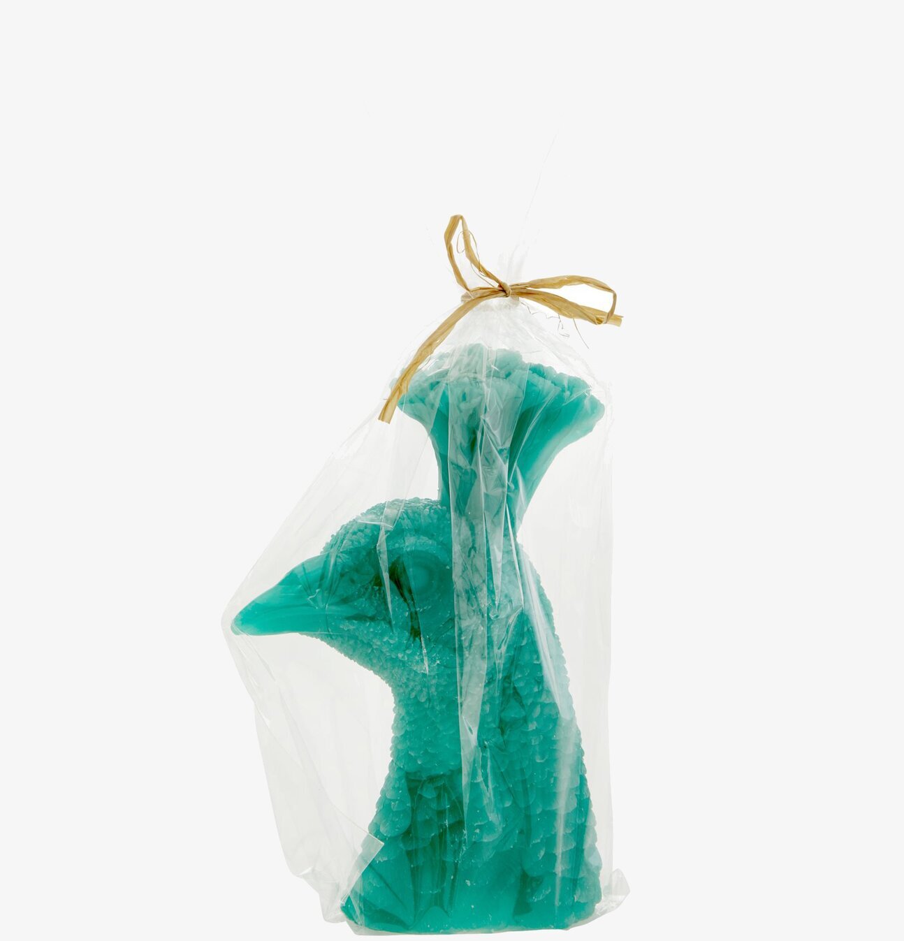 Ljus Påfågel från Rice i turkos med detaljerad design