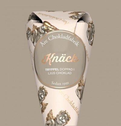 Knäcktryffel - Chokladstrut från Åre Chokladfabrik i konform