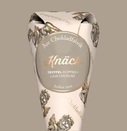 Knäcktryffel - Chokladstrut från Åre Chokladfabrik i konform