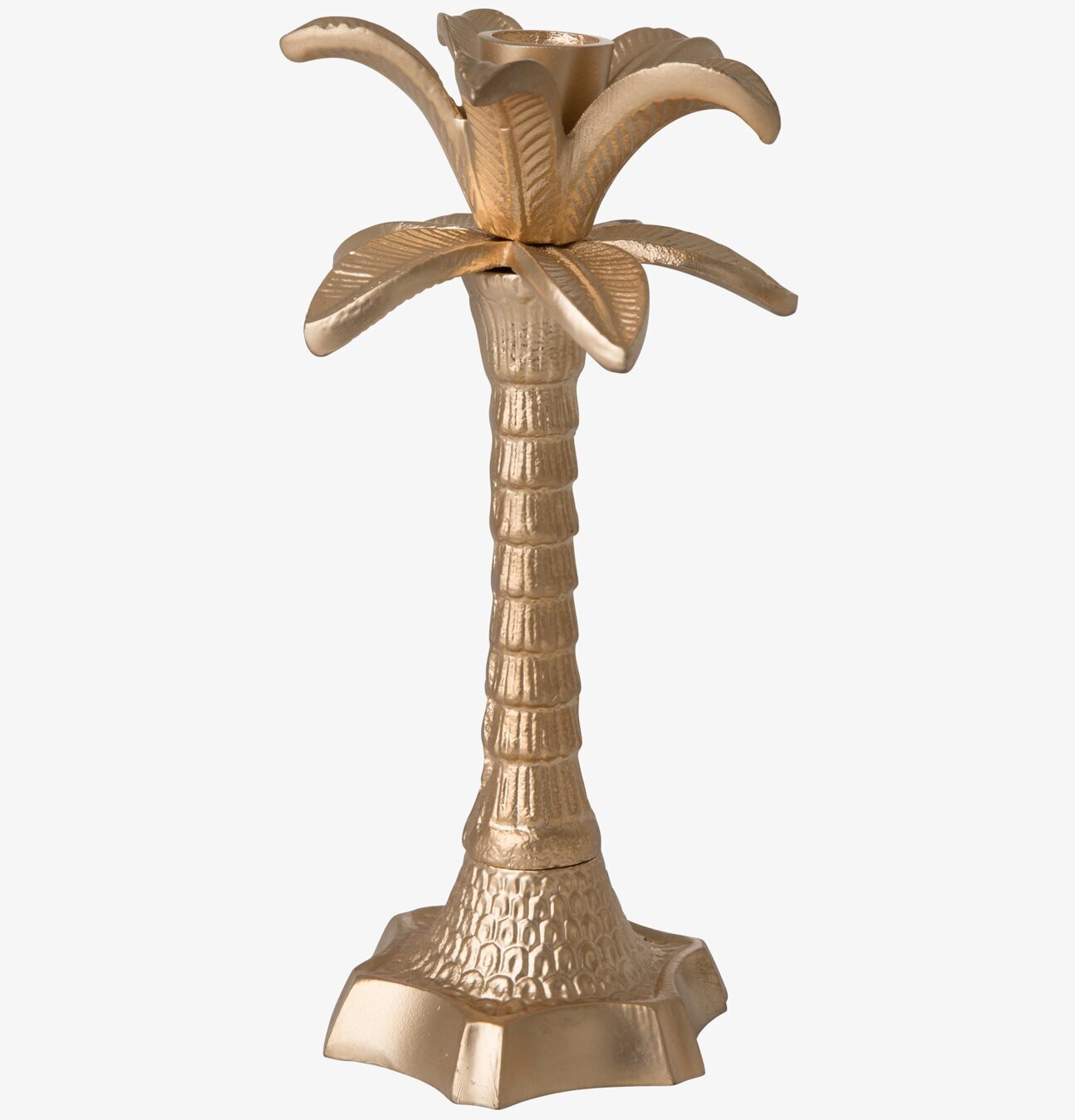 Ljusstake Palm Guld från Rice, elegant och exotisk design