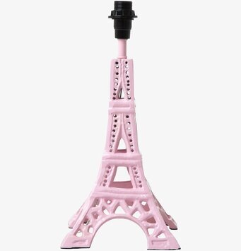 Lampfot Eiffel Tower Soft Pink från Rice i mjuk rosa färg