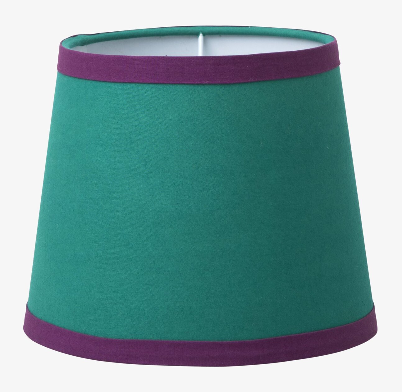 Lampskärm Green/Purple från Rice i konisk form med färgdetaljer