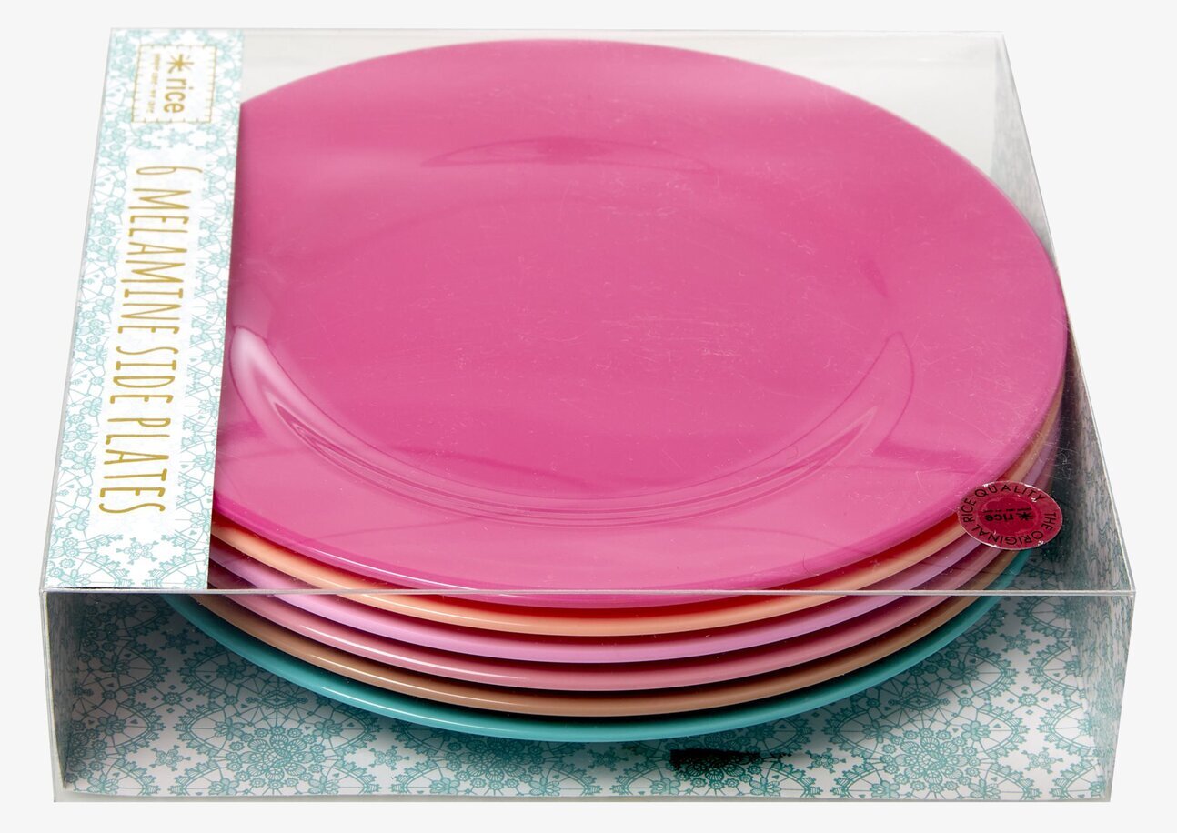 Tallrikar 6-Pack - LBC Colors från Rice i färgglad förpackning