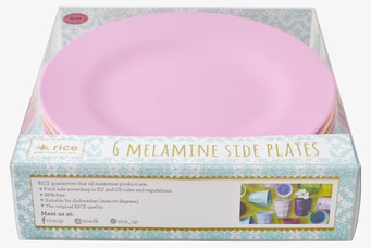 Tallrikar 6-Pack - LBC Colors från Rice i pastellfärger