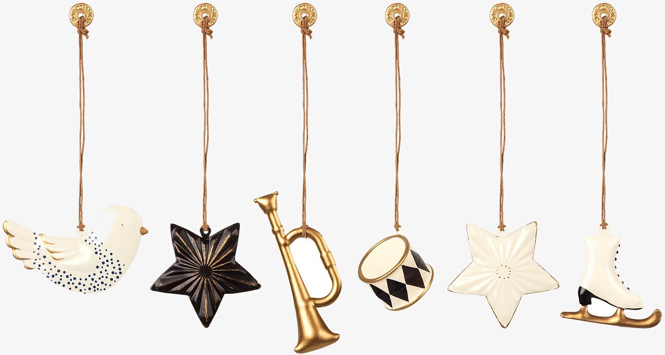 Box Julpynt Guld/Antracite från Maileg – eleganta juldekorationer