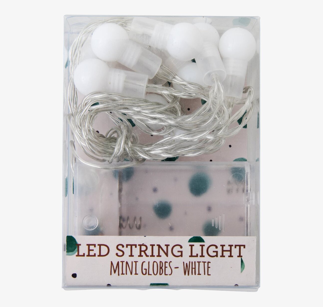 LED String Light Vit från Rice i genomskinlig plastbox