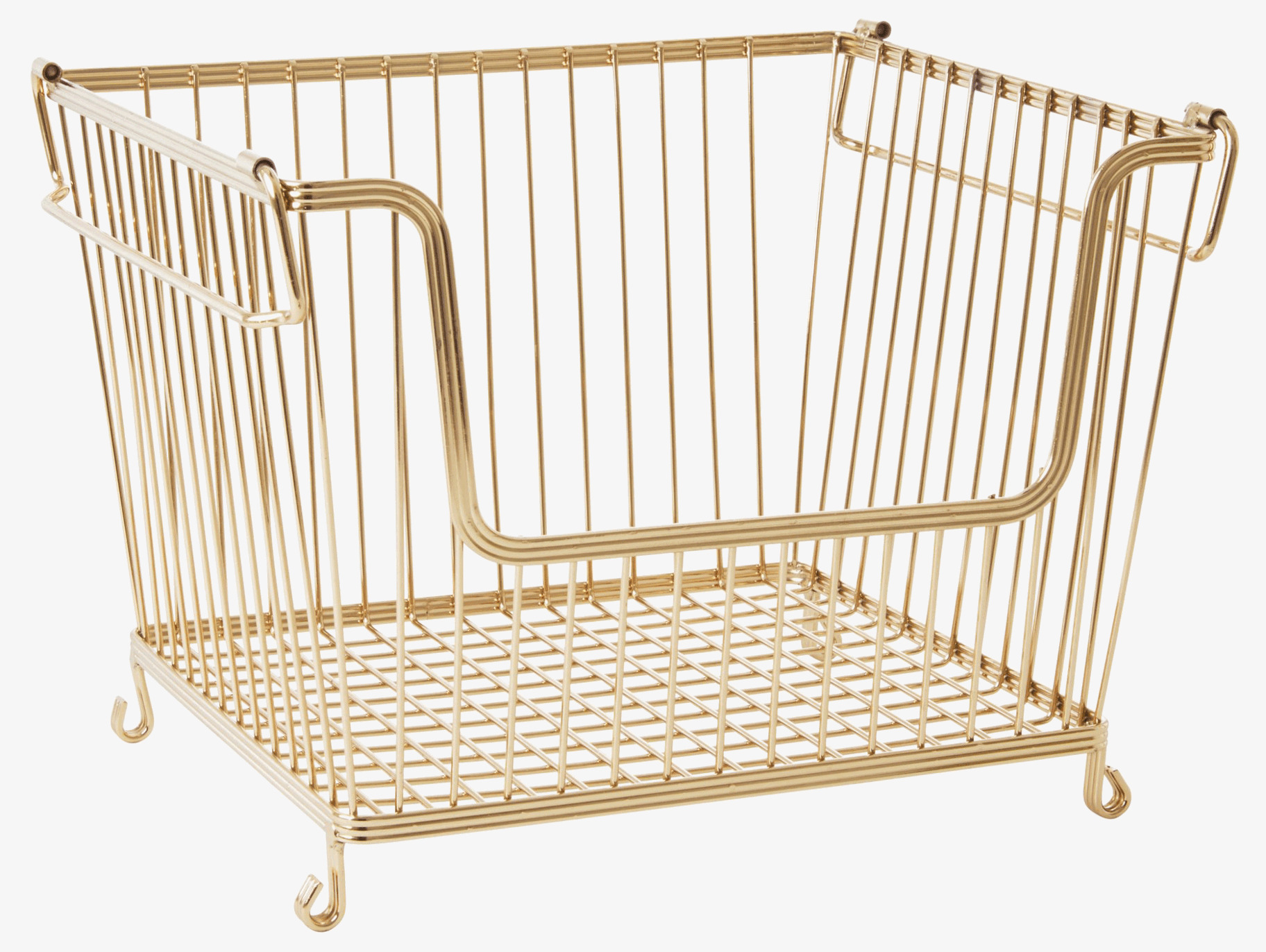 Trådkorg Guld Large från Rice i metall med guldfinish