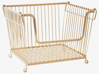 Trådkorg Guld Large från Rice i metall med guldfinish