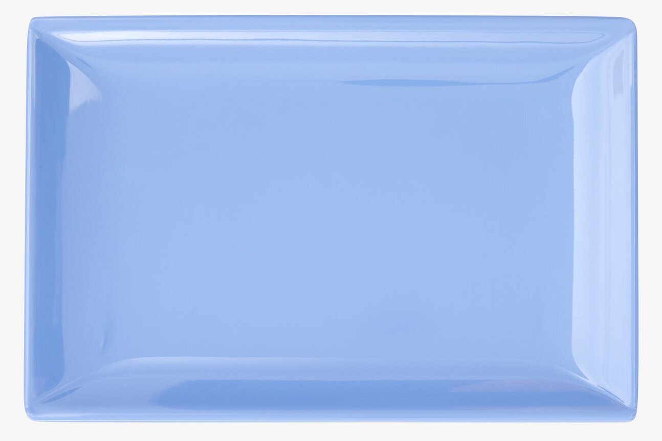 Sushi Tray från Rice, rektangulär blå tallrik, glaserad yta