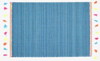 Bordsunderlägg Tassel från Rice med färgglada tofsar