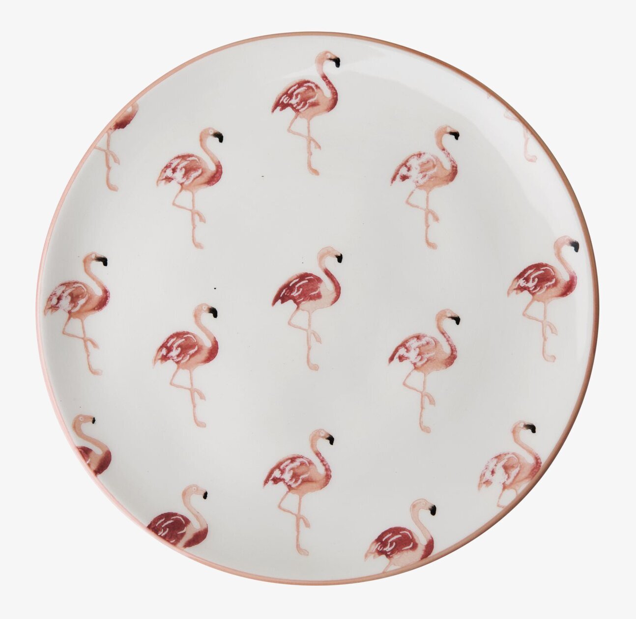 Dessert Tallrik Flamingo från Rice med rosa flamingomönster