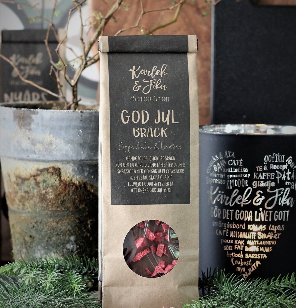 Chokladbräck - God Jul från Majas Cottage med julig design