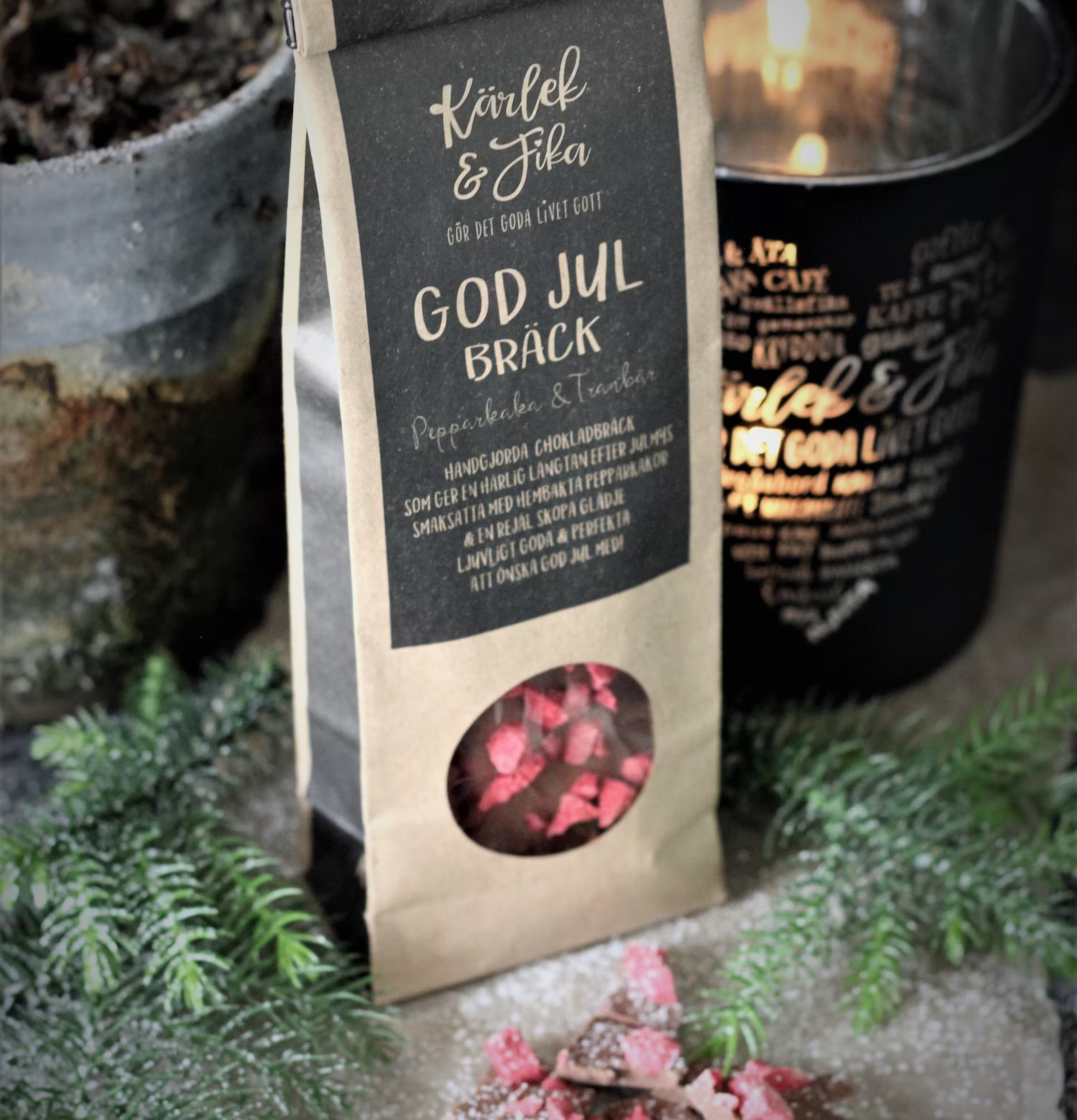 Chokladbräck - God Jul från Majas Cottage med julstämning