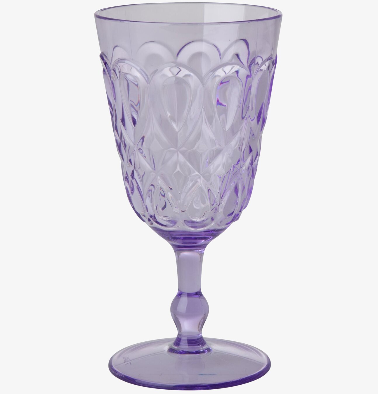 Vinglas Swirly Lavender från Rice med lavendelfärgad ton