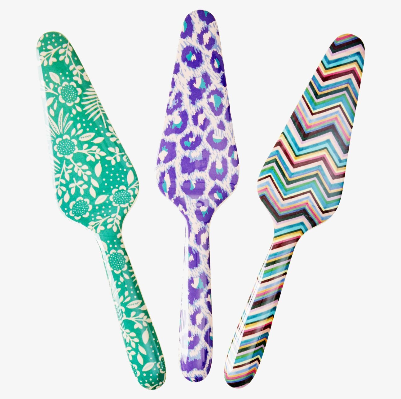 Tårtspade LBC Prints från Rice med färgglada mönster