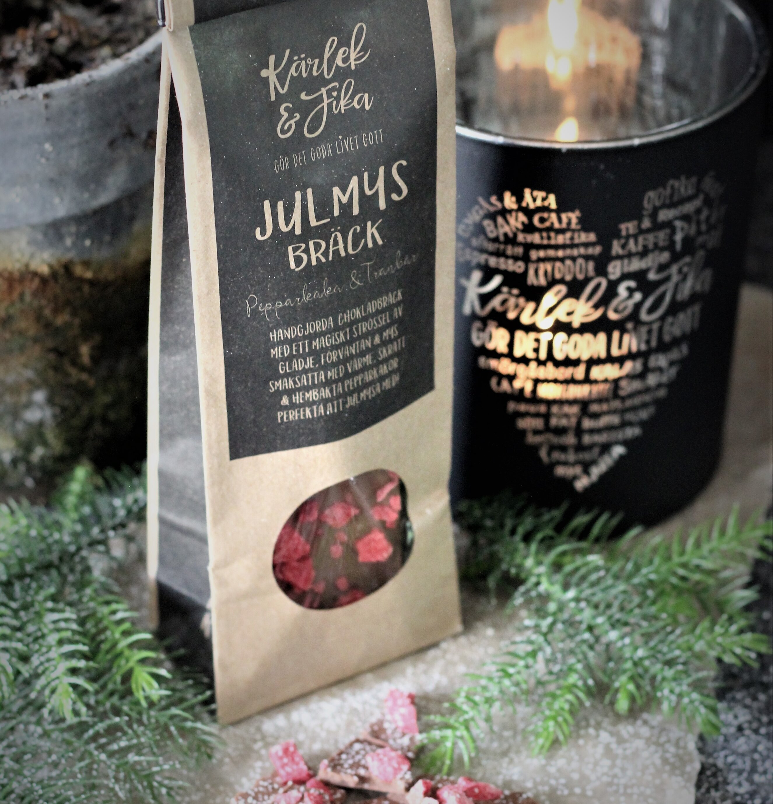 Chokladbräck - Julmys från Majas Cottage i julig miljö