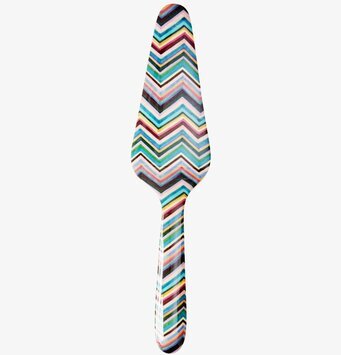 Tårtspade LBC Prints från Rice med färgglada diagonala ränder