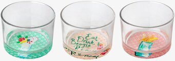 Tre Små Tumblerglas Cocktail Print från Rice med olika mönster