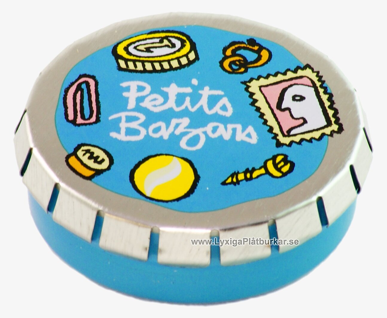 Småburk blå från Derriére la porte med lekfull design