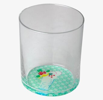 Tumblerglas Cocktail Print från Rice med färgglad botten