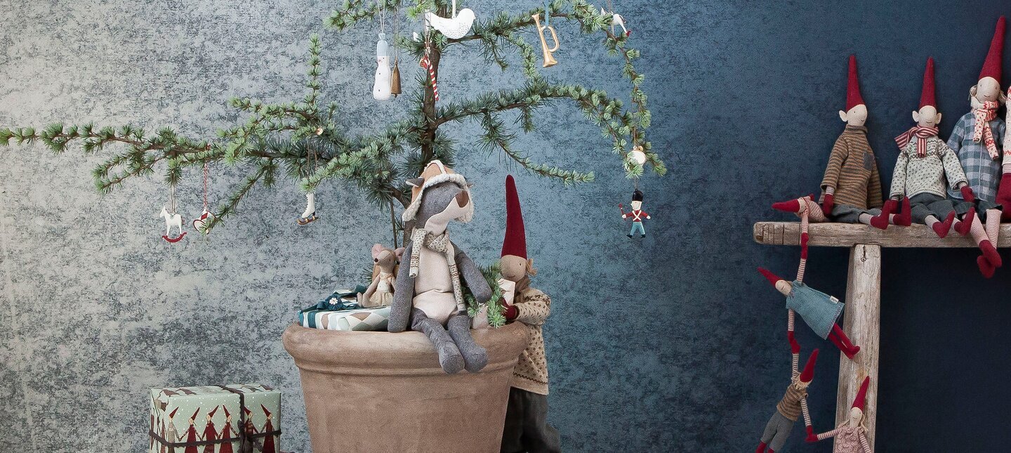 Tomtenissa Mini Pixy Magnet Tomtenisse Maileg Tomtar Julrelaterade dockor och julmjukisdjur Julmöss