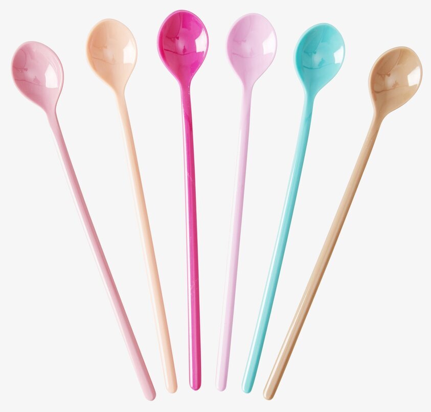 Långa Skedar - LBC Colors från Rice i fem färgglada nyanser