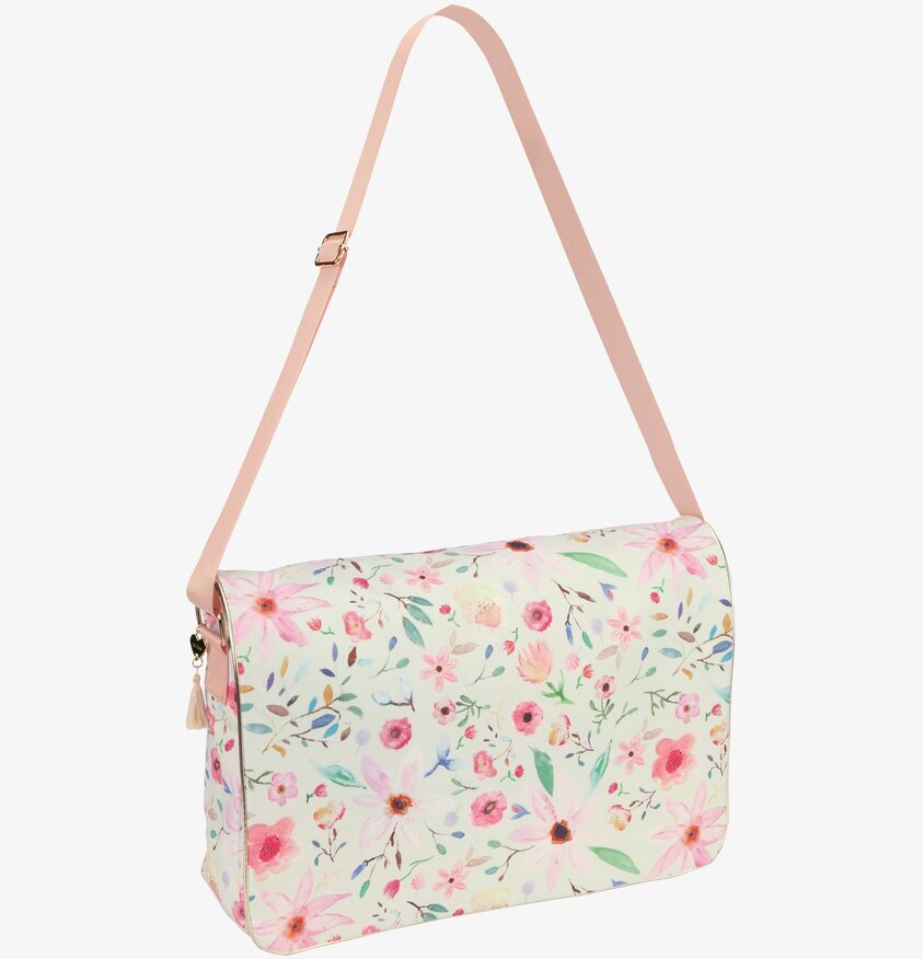 Messenger Bag Selmas Flower Print från Rice med blommönster