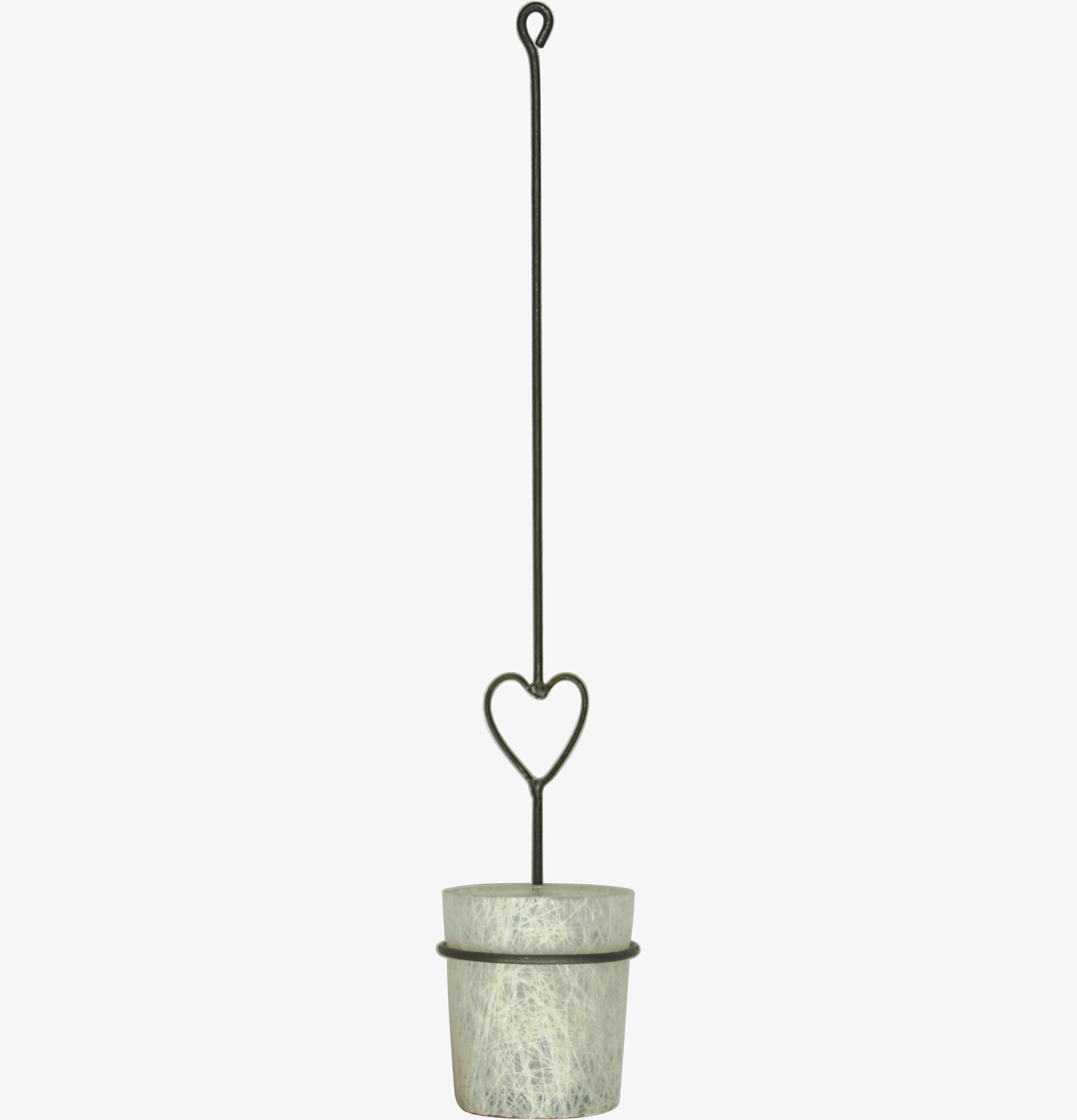 Glasfiberlykta Asklila från Dixie med metallställning