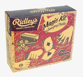 Fem magiska trick från Ridley's House of Novelties förpackning
