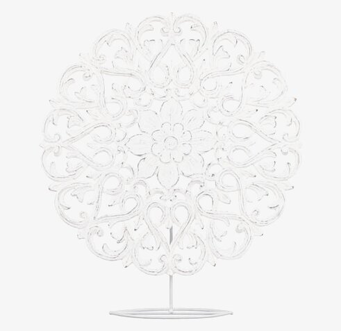 Insynsskydd inkl ställning från Different Design i vitt