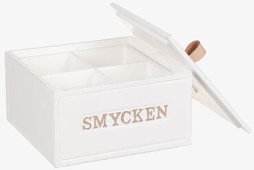 Trälåda Smycken från Different Design i vitmålat trä